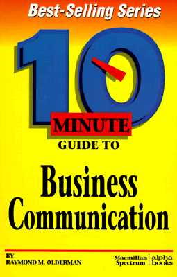 Image for 10 Minute Guide to Business Communication (10 Minute Guides) 10 Minute Guide to Business Communication (10 Minute Guides)