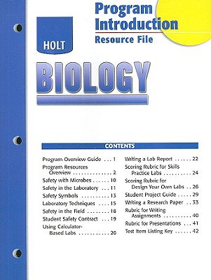 Holt Biology Resource File: Program Introduction