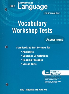 Holt Traditions Vocabulary Workshop: Vocabulary Workshop Tests