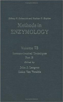 Immunochemical Techniques, Part B, Volume 73: Volume 73: Immunochemical Techniqies Part B (Methods in Enzymology)