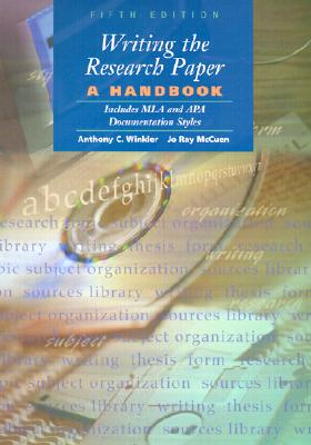 Writing the Research Paper: A Handbook