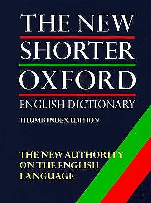 Image for The New Shorter Oxford English Dictionary (2 Vol. Set; Thumb Indexed Edition)