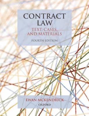 Image for Contract Law: Text, Cases, and Materials Contract Law: Text, Cases, and Materials