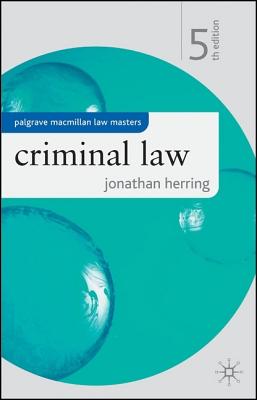Criminal Law (Palgrave Macmillan Law Masters)