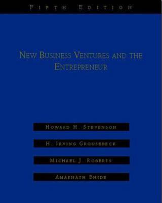 Image for New Business Ventures And The Entrepreneur