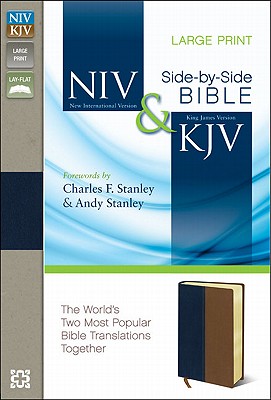 Image for NIV and KJV Parallel Bible, Large Print (Navy/Tan)