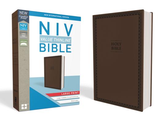 Image for NIV, VALUE THINLINE BIBLE, LARGE PRINT, LEATHERSOFT, BROWN, COMFORT PRINT