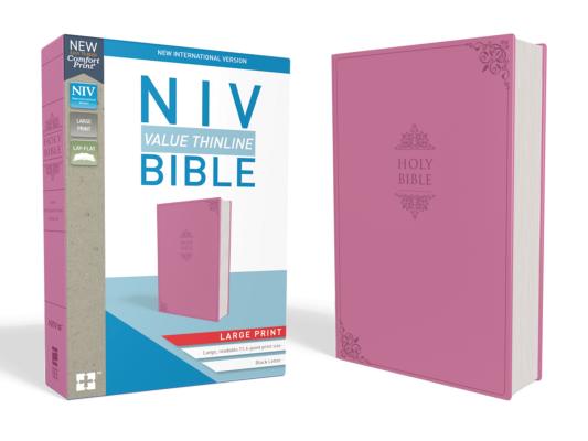 Image for NIV, VALUE THINLINE BIBLE, LARGE PRINT, LEATHERSOFT, PINK, COMFORT PRINT