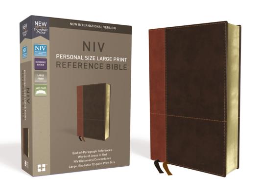 Image for NIV, PERSONAL SIZE REFERENCE BIBLE, LARGE PRINT, LEATHERSOFT, TAN/BROWN, RED LETTER EDITION, COMFORT