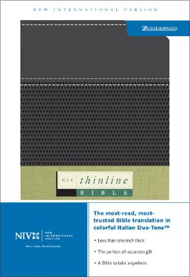 Image for NIV Thinline Bible (New International Version, Italian Duo-Tone Leather, Black)