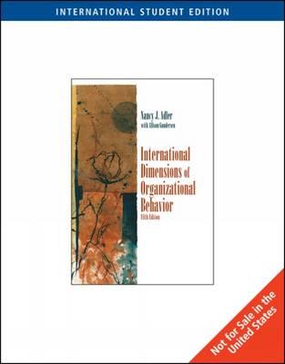 International Dimensions Of Organizational Behavior 5Th Ed.