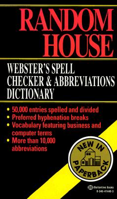 Image for Random House Webster's Spell Checker & Abbreviations Dictionary