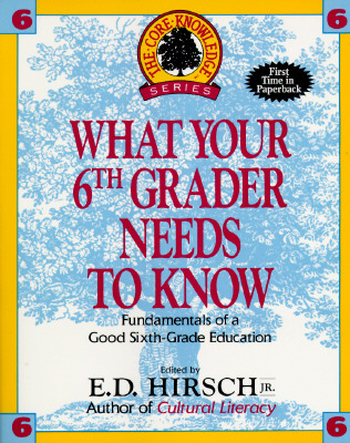 Image for What Your Sixth Grader Needs to Know: Fundamentals of a Good Sixth-Grade Education (Core Knowledge Series : Resource Books for Grades One Through Six,)