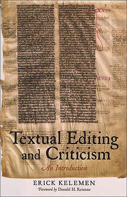 TEXTUAL EDITING AND CRITICISM An Introduction
