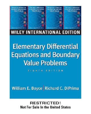 WIE Elementary Differential Equations and Boundary Value Problems