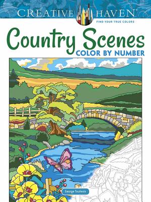 Creative Haven Country Scenes Color by Number Coloring Book