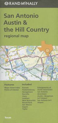 San Antonio Austin & the Hill Country Regional Map Rand McNally (Green Cover)