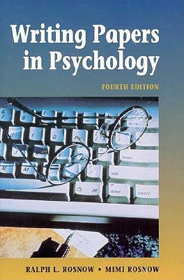 Writing Papers in Psychology: A Student Guide