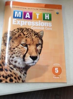 Image for Houghton Mifflin Harcourt Spanish Math Expressions: Student Activity Book (Softcover), Volume 2 Grade 5 2013 (Spanish Edition)