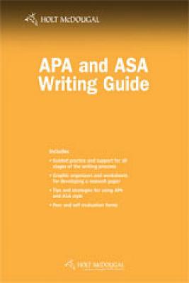 Psychology Principles in Practice: APA and ASA Writing Guide