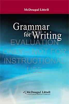 Mllit08 Grammar for Writing Gr 7 (McDougal Littell Literature)