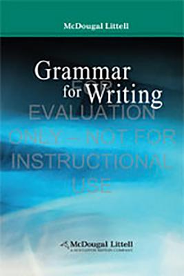 Grammar for Writing (McDougal Littell Literature)