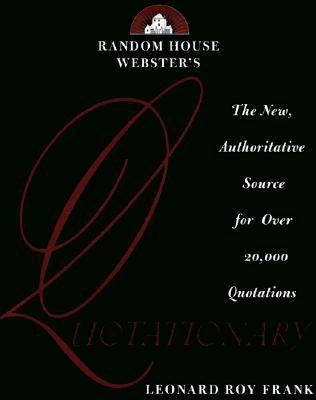 Random House Webster's Quotationary