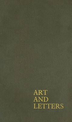 Art & Letters July-Winter 1918: 2 Volumes