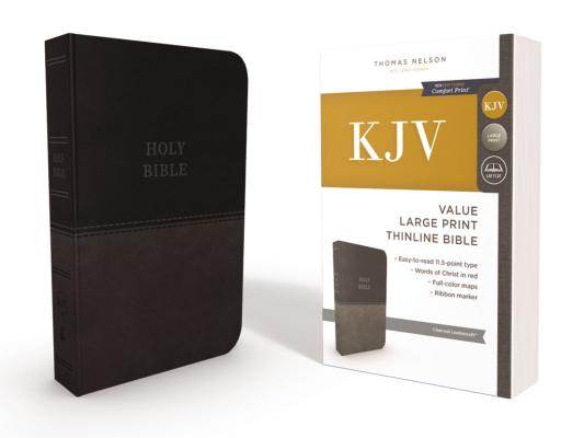 Image for KJV, Thinline Bible, Large Print (Charcoal) Red Letter Edition