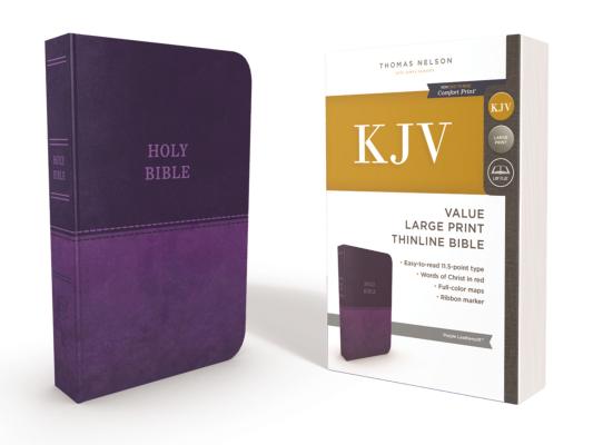 Image for KJV, Thinline Bible, Large Print (Purple) Red Letter Edition
