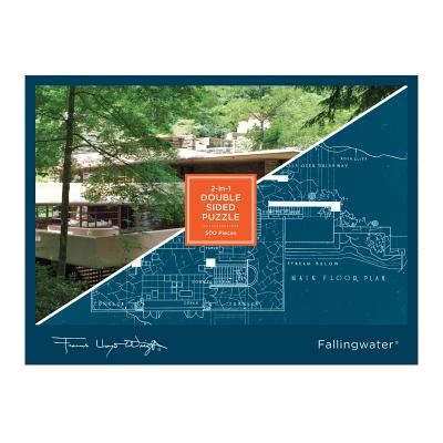 Galison, Puzzle Frank Lloyd Wright Fallingwater Two Sided 500 Piece