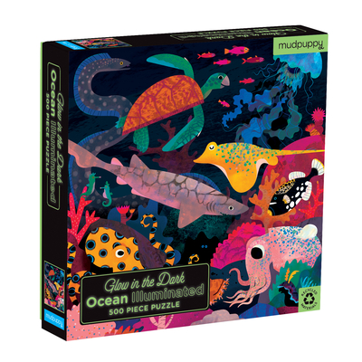 Image for OCEAN ILLUMINATED 500 PIECE GLOW IN THE DARK FAMILY PUZZLE