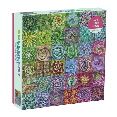 Image for Galison Succulent Spectrum Jigsaw Puzzle, 500 Pieces, 20" x 20'' ? Challenging Puzzle with Colorful Succulents ? Thick, Sturdy Pieces ? Perfect for Family Fun ? Fun Indoor Activity, Multicolor