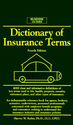 Image for Dictionary of Insurance Terms (Barron's Business Guides)