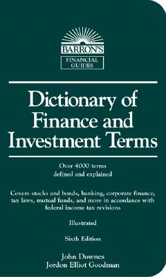 Image for Dictionary of Finance and Investment Terms (Barron's Financial Guides)