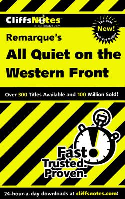 Image for CliffsNotes On Remarque's All Quiet on the Western Front (CliffsNotes on Literature)