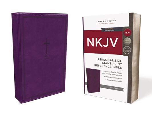 NKJV, Reference Bible, Personal Size Giant Print, Leathersoft, Purple, Red Letter, Comfort Print: Holy Bible, New King James Version