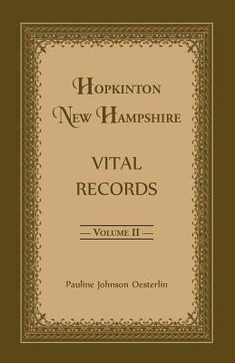 Image for Hopkinton, New Hampshire, Vital Records, Volume 2