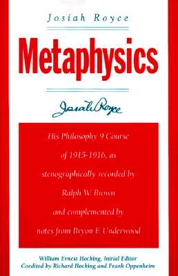 Image for Metaphysics (S U N Y Series in Philosophy) Metaphysics (S U N Y Series in Philosophy)
