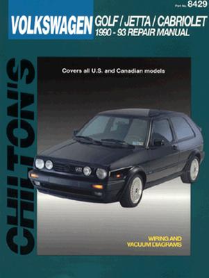 Image for VOLKSWAGEN GOLF / JETTA / CABRIOLET 1990-93 REPAIR MANUAL PART NO. 8429