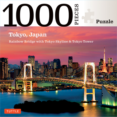 Image for Tokyo Skyline Jigsaw Puzzle - 1,000 pieces: The Rainbow Bridge and Tokyo Tower (Finished size 24 in X 18 in)