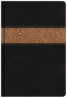 Image for KJV Reader's Bible, Black/Brown Tooled LeatherTouch