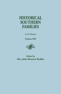 Image for Historical Southern Families. Voume XIX