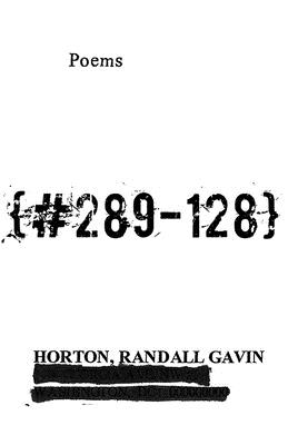 #289-128: Poems (The University Press of Kentucky New Poetry & Prose)