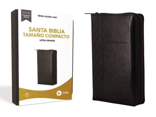 Image for RVR60 Santa Biblia, Letra Grande, Tamaño Compacto, Leathersoft, Negro, Edición Letra Roja con Cierre (Spanish Edition)