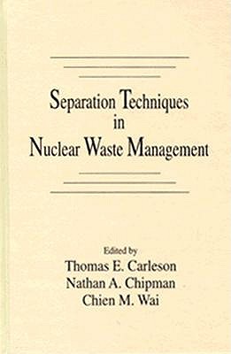 Separation Techniques in Nuclear Waste Management