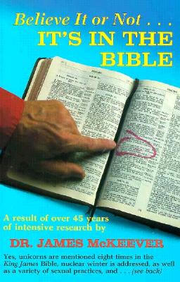 Believe It or Not . It's in the Bible