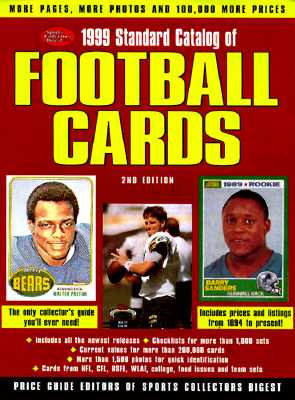 1999 STANDARD CATALOG OF FOOTBALL CARDS Image for 1999 STANDARD CATALOG OF FOOTBALL CARDS