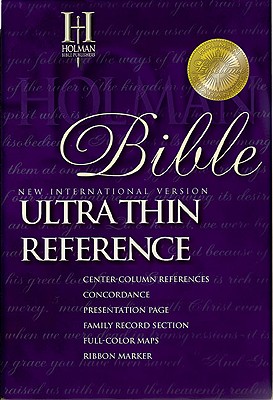 NIV UltraThin Reference Bible (Black Genuine Leather)