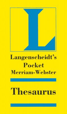 Langenscheidt's Merriam-Webster Pocket Thesaurus